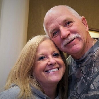 Dr. Shults and her husband smiling together