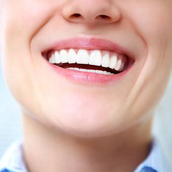 Closeup of healthy smile